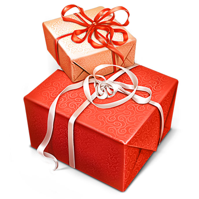 cajas de regalos ilustracion para marketing por email navideño