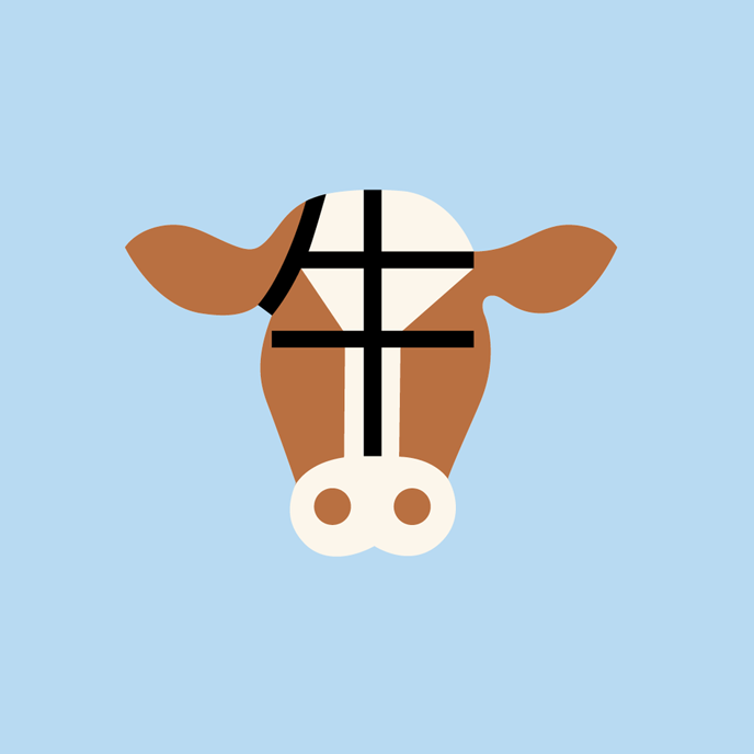 Chineasy, caracter de vaca