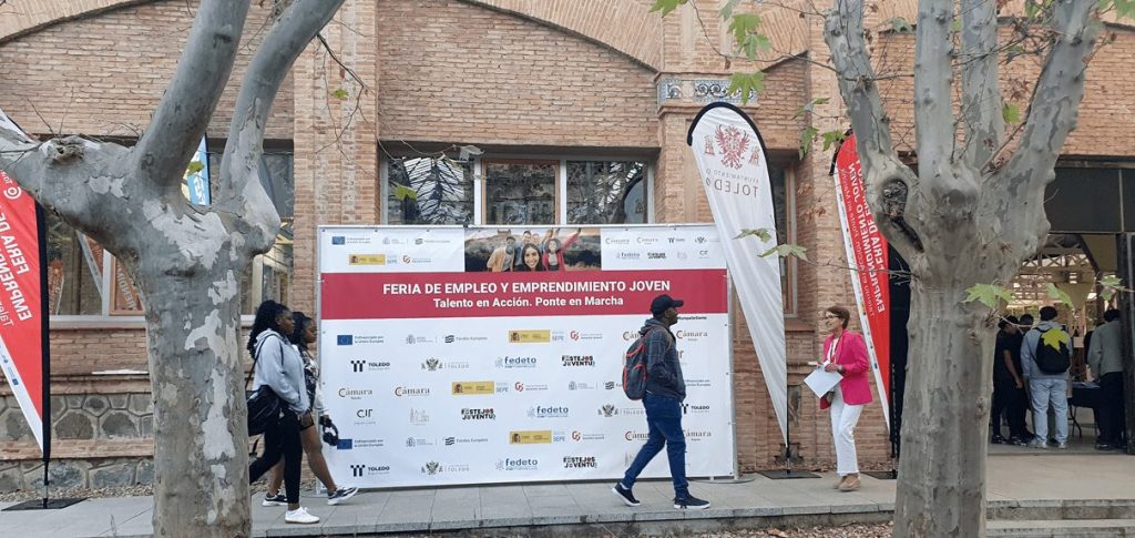 photocall de entrada evento feria de empleo